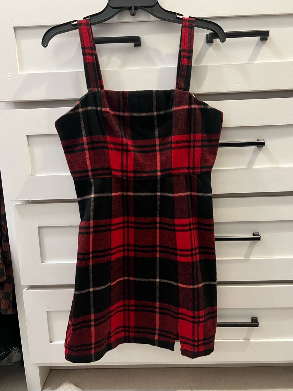 NWT Copper Key Red and Black Plaid Dress
